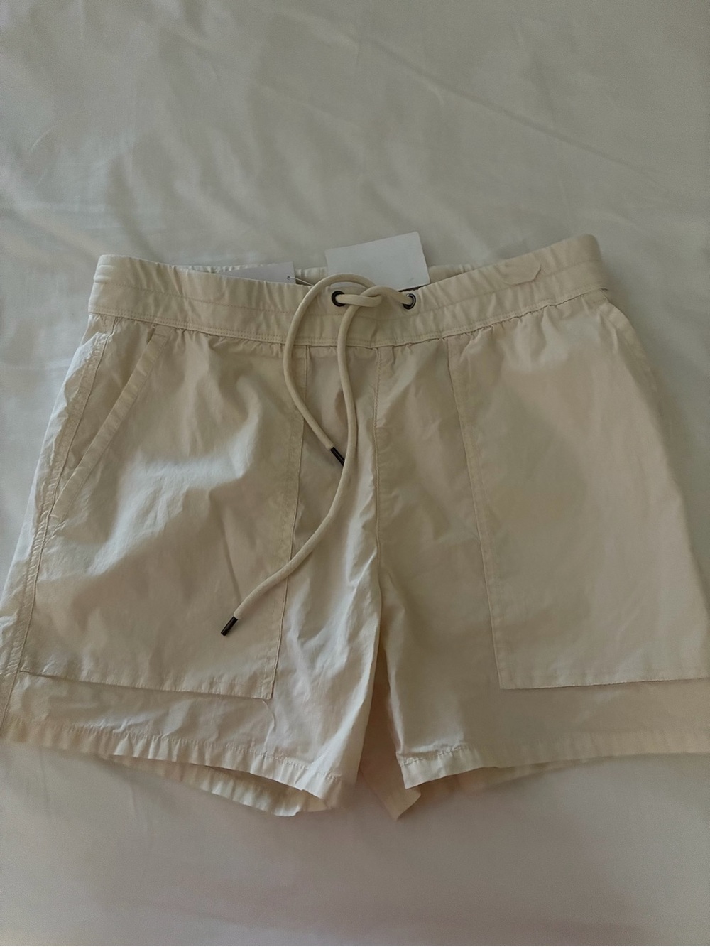 Nordstrom James Perse Light Cream Drawcord Athletic Shorts